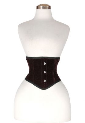 UnderBust Brown Velvet Corset